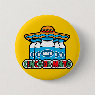 Badge Rond 5 Cm Cinco De Mayo