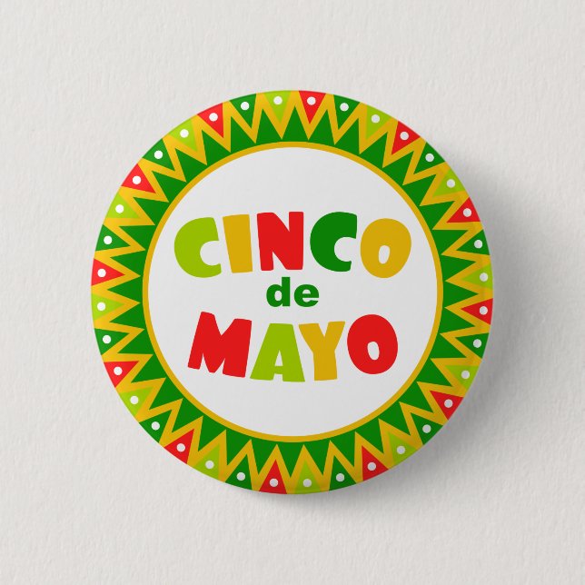 Badge Rond 5 Cm Cinco de Mayo (Devant)