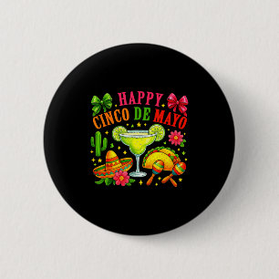 Badge Rond 5 Cm Cinco De Mayo Fête Mexicaine Drôle Cinco De Drinko