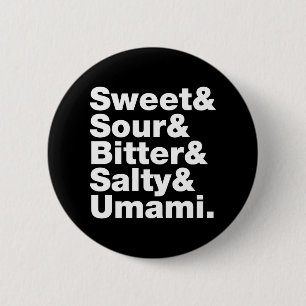 Badge Rond 5 Cm Cinq saveurs de base