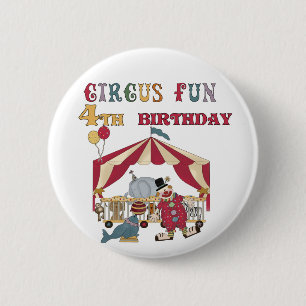 Badge Rond 5 Cm Cirque 4e Anniversaire Tshirts et cadeaux