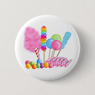 Badge Rond 5 Cm Cirque de sucrerie