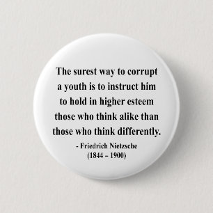 Badge Rond 5 Cm Citation 2a de Nietzsche