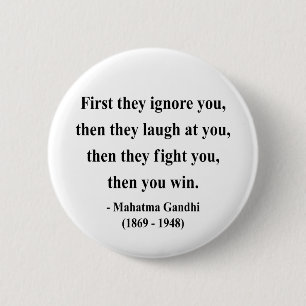 Badge Rond 5 Cm Citation 5a de Gandhi