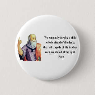 Badge Rond 5 Cm Citation 5b de Platon