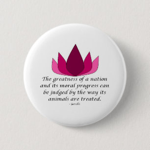 Badge Rond 5 Cm Citation de Gandhi