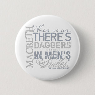 Badge Rond 5 Cm Citation de Macbeth Daggers