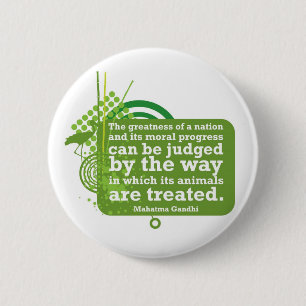 Badge Rond 5 Cm Citation de Mahatma Gandhi
