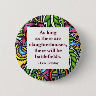 Badge Rond 5 Cm Citation de Tolstoy