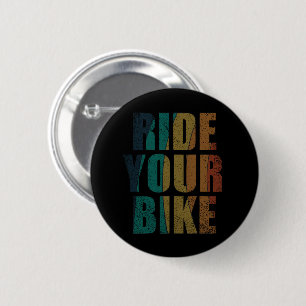 Badge Rond 5 Cm Citation de VTT motivationnelle - Cyclisme drôle