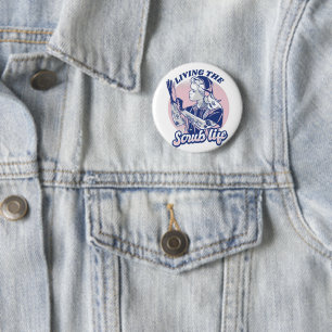 Badge Rond 5 Cm Citation d'infirmière - Vie de blouse