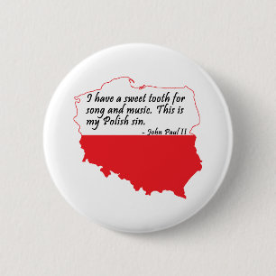 Badge Rond 5 Cm Citation du pape Jean-Paul II
