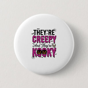 Badge Rond 5 Cm Citation Halloween Créatif Effrayant Drôle Vintage