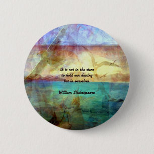Badge Rond 5 Cm Citation Inspirationnelle De Shakespeare Sur La De
