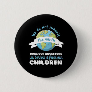 Badge Rond 5 Cm Citation Jour des terres Inspirationnelle Enregist