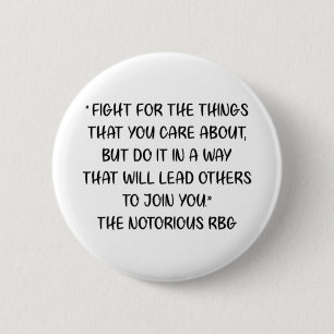 Badge Rond 5 Cm Citation notoire du RBG