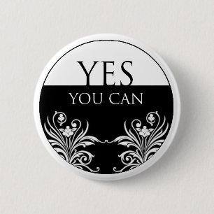 Badge Rond 5 Cm citation-Oui de 3 mots que vous pouvez vous
