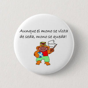 Badge Rond 5 Cm Citations d'Espagnol