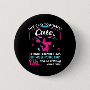 Badge Rond 5 Cm Citations et s vous jouez au football C
