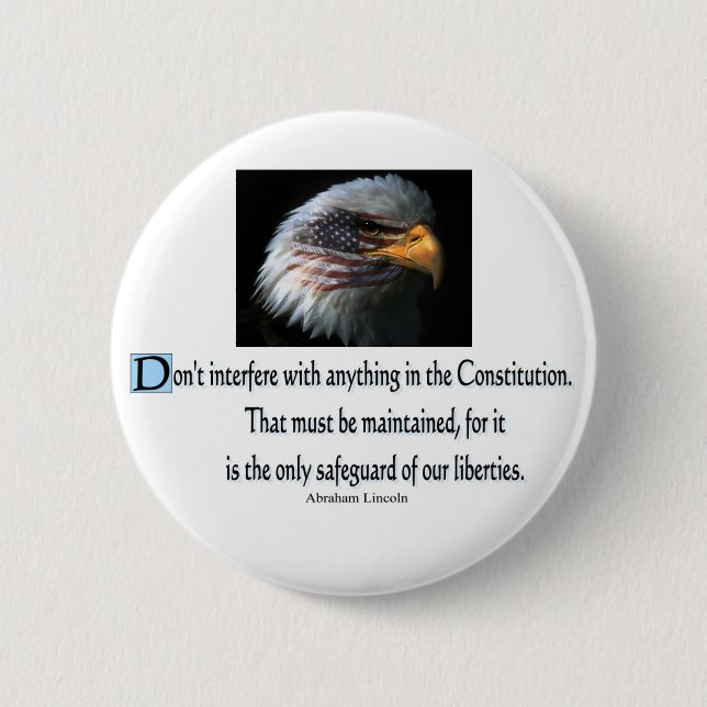 Badge Rond 5 Cm Citations présidentielles (Devant)