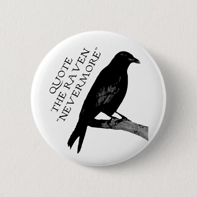 Badge Rond 5 Cm Citez Raven (Devant)