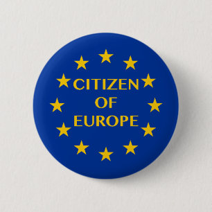 Badge Rond 5 Cm Citoyen de l'Europe