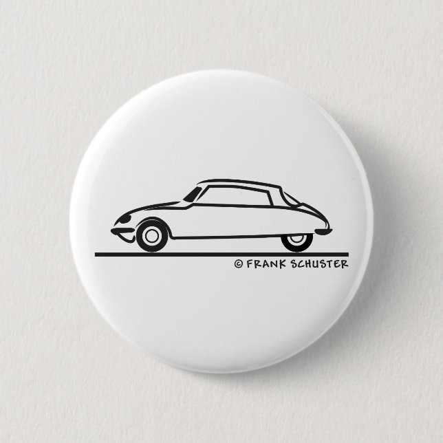 Badge Rond 5 Cm Citroën DS 21 (Devant)