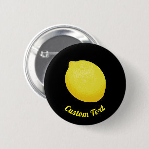 Badge Rond 5 Cm Citron