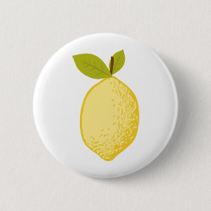 Badge Rond 5 Cm Citron