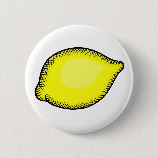 Badge Rond 5 Cm Citron géant (Devant)