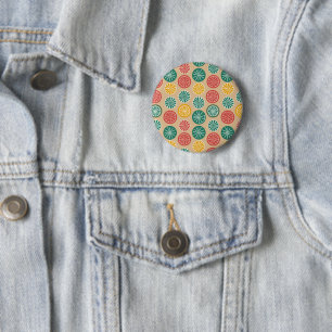 Badge Rond 5 Cm Citrons colorés