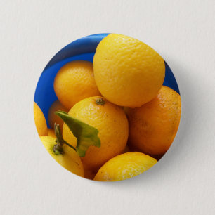 Badge Rond 5 Cm Citrons jaunes de Floride