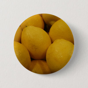 Badge Rond 5 Cm Citrons Lemony
