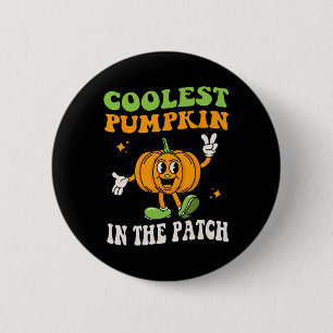 Badge Rond 5 Cm Citrouille le plus frais pour les enfants dans le
