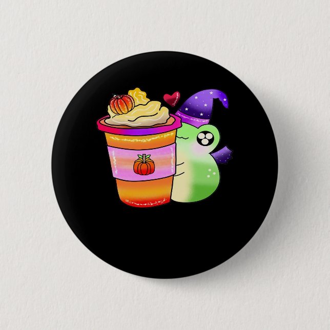 Badge Rond 5 Cm Citrouille magique Potion d'épices Dernier Lover (Devant)