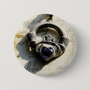 Badge Rond 5 Cm Claddagh