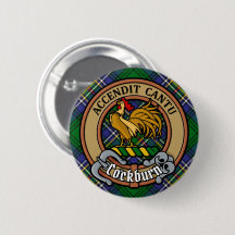 Clan Cockburn Crest sur Tartan