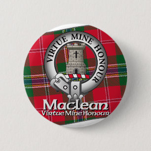 Badge Rond 5 Cm Clan de Maclean