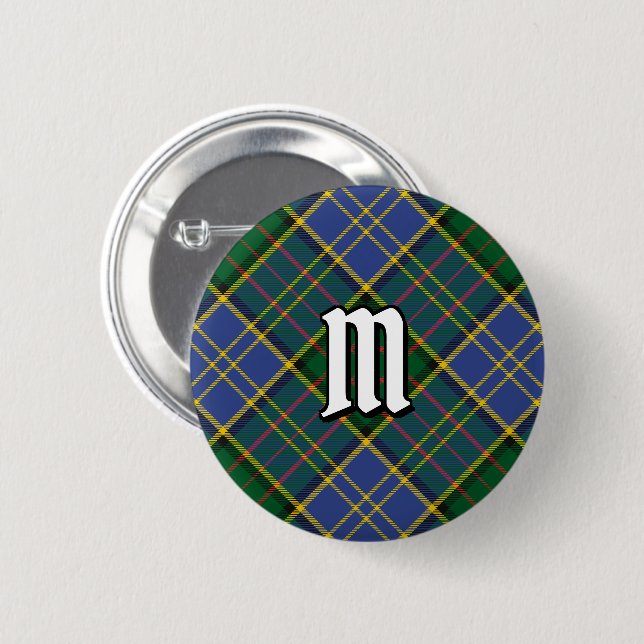 Badge Rond 5 Cm Clan MacMillan Chasse Tartan (Devant & derrière)