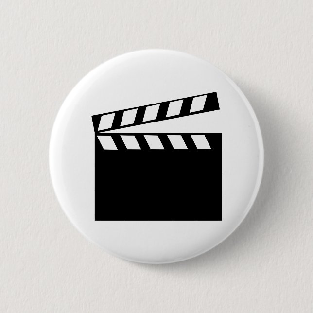 Badge Rond 5 Cm Clappeur de films (Devant)