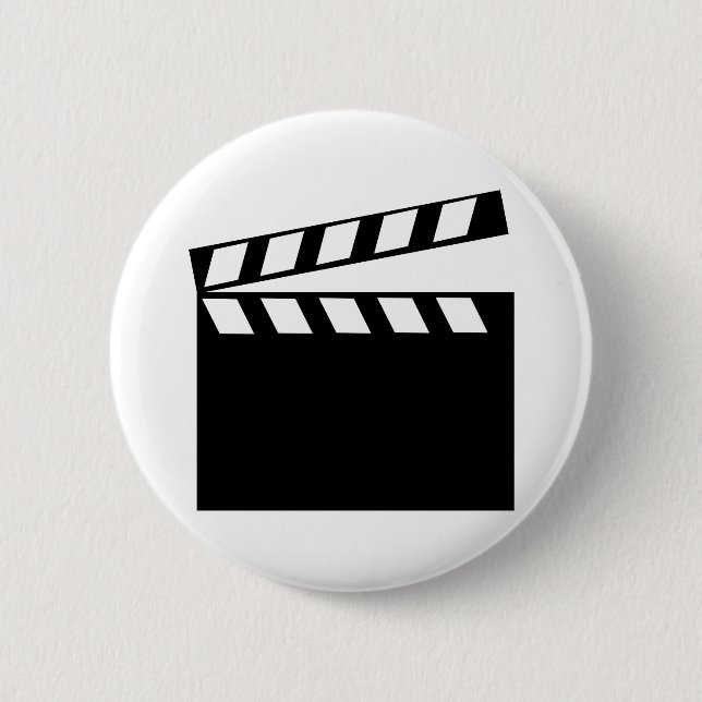 Badge Rond 5 Cm Clappeur de films (Devant)