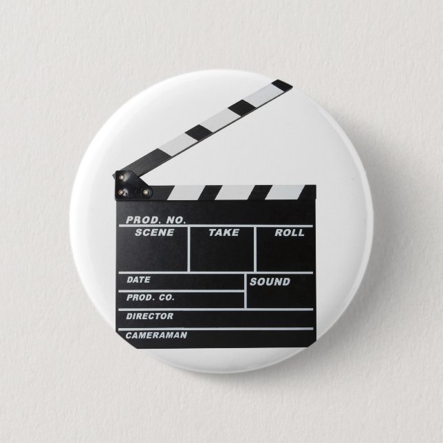 Badge Rond 5 Cm claquette de pellicule cinématographique (Devant)
