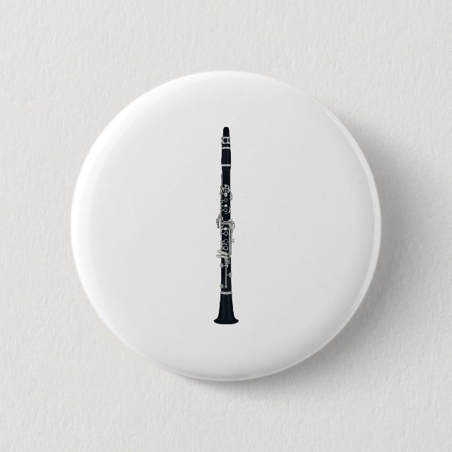 Badge Rond 5 Cm Clarinet (Devant)