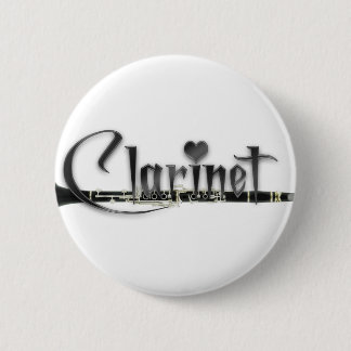 Badge Rond 5 Cm Clarinette d'amour de la clarinette I