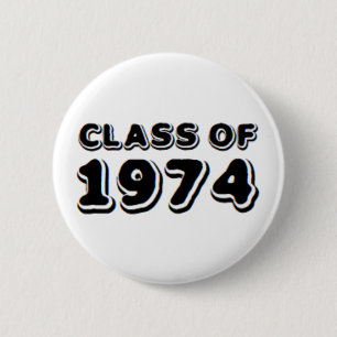 Badge Rond 5 Cm classe de 1974