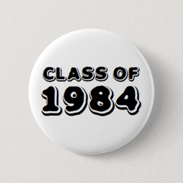 Badge Rond 5 Cm classe de 1984 (Devant)