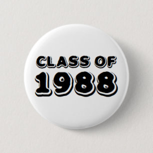Badge Rond 5 Cm classe de 1988