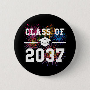 Badge Rond 5 Cm Classe de 2037 Premier jour de croissance scolaire