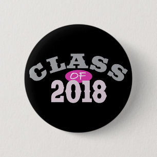 Badge Rond 5 Cm Classe du rose 2018