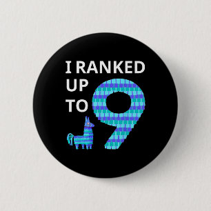 Badge Rond 5 Cm Classé Jusqu'À 9 Jeu Vidéo Anniversaire Llama Piña